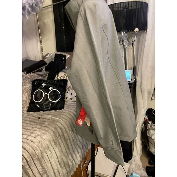 Plus size xxl nwt tnf windfall soft shell jacket grey asphalt - Picture 12 of 12